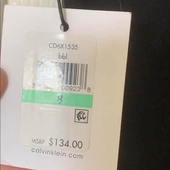 NWT Calvin Klein Black Dress Size 8 - Picture 6 of 6